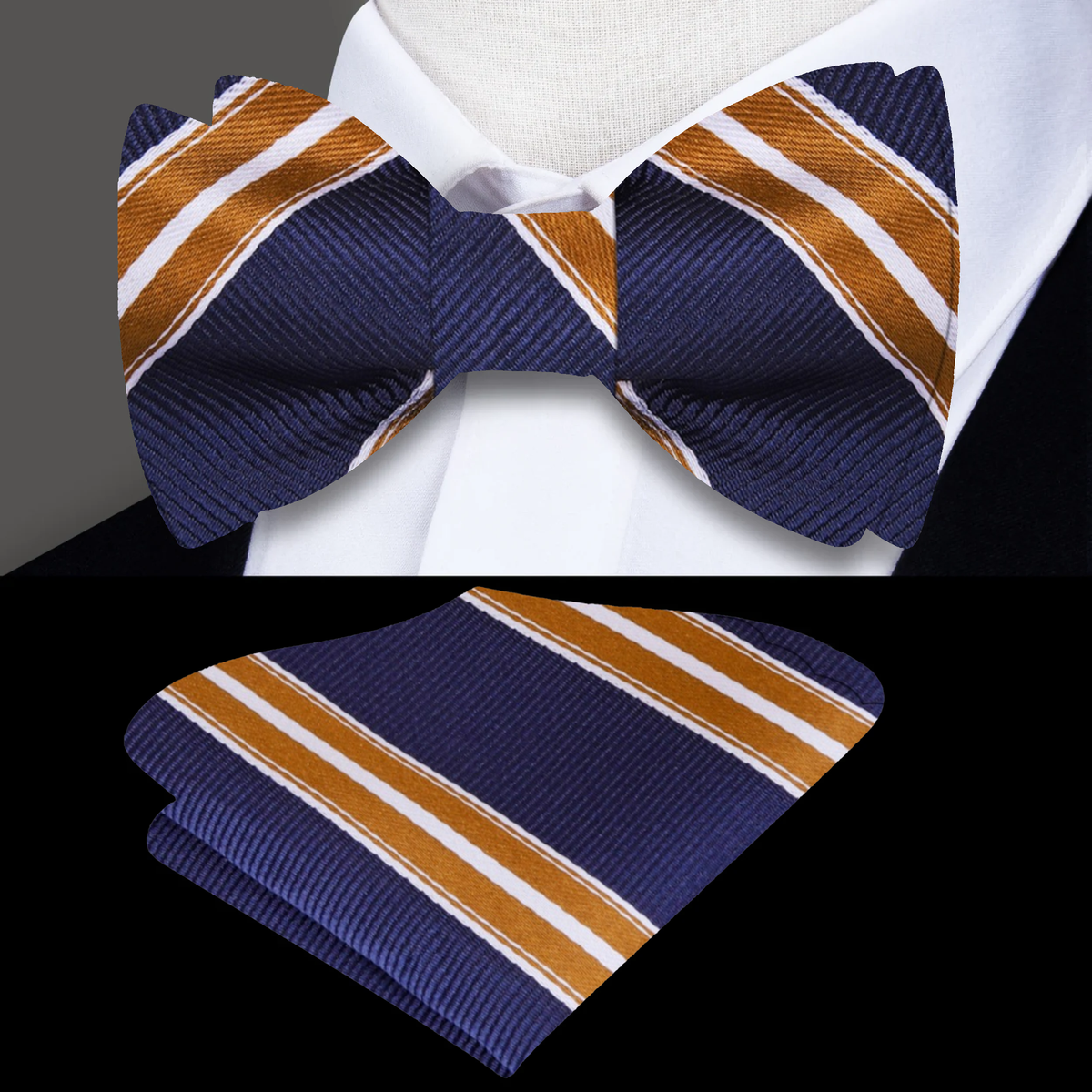 Brisbane Stripe Bow Tie