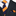 A Orange And Blue Stripe Pattern  Necktie, Matching Pocket Square