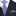 Main: Blue White Geometric Skulls Tie and Pocket Square||Blue