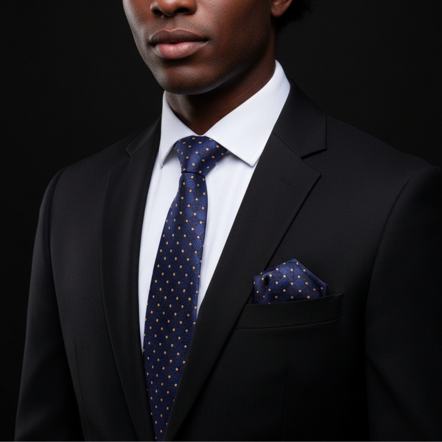 Geometric Diamond Necktie in Light Blue, Storm Grey, Deep Blue, or Deep Grey