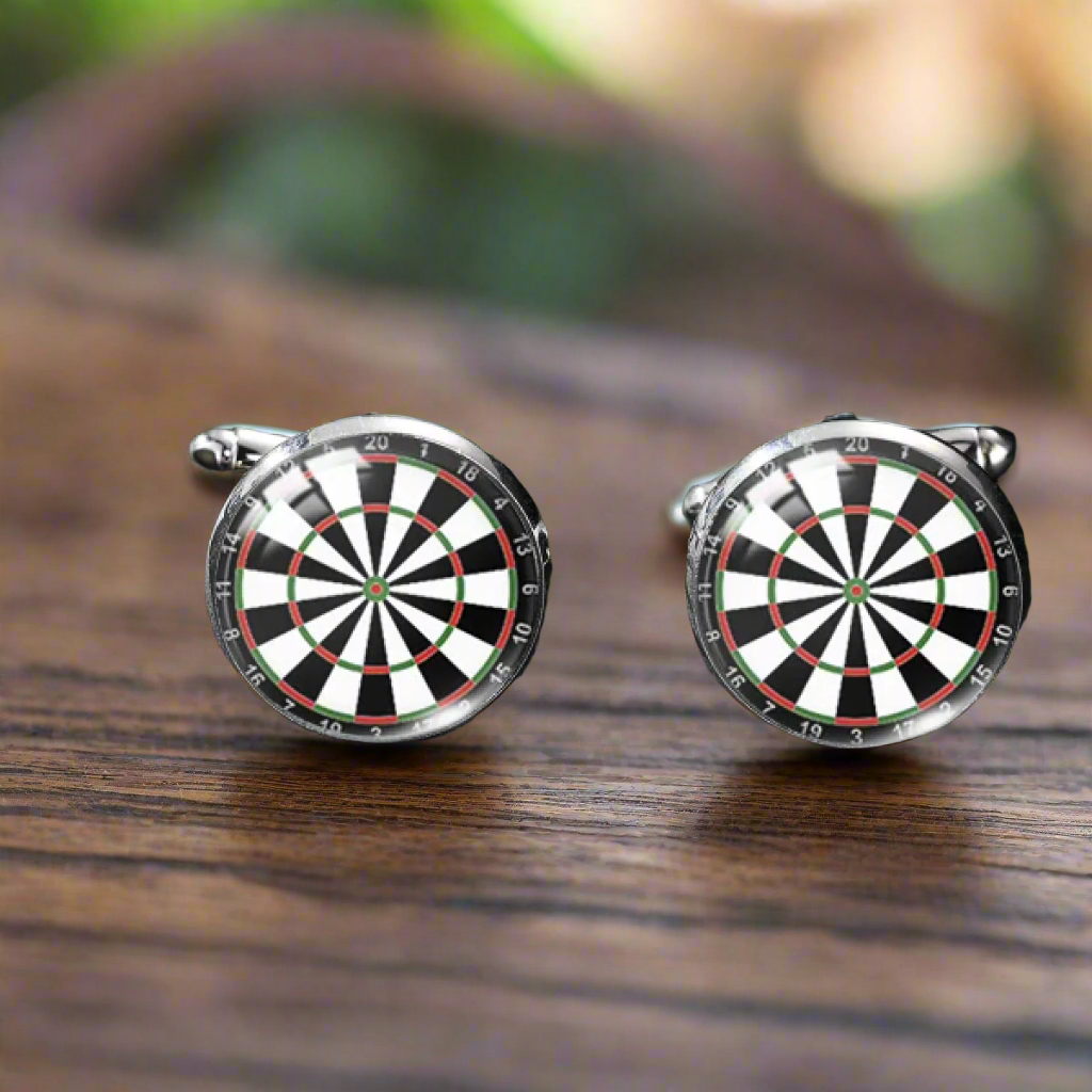 Dart Board Cufflinks