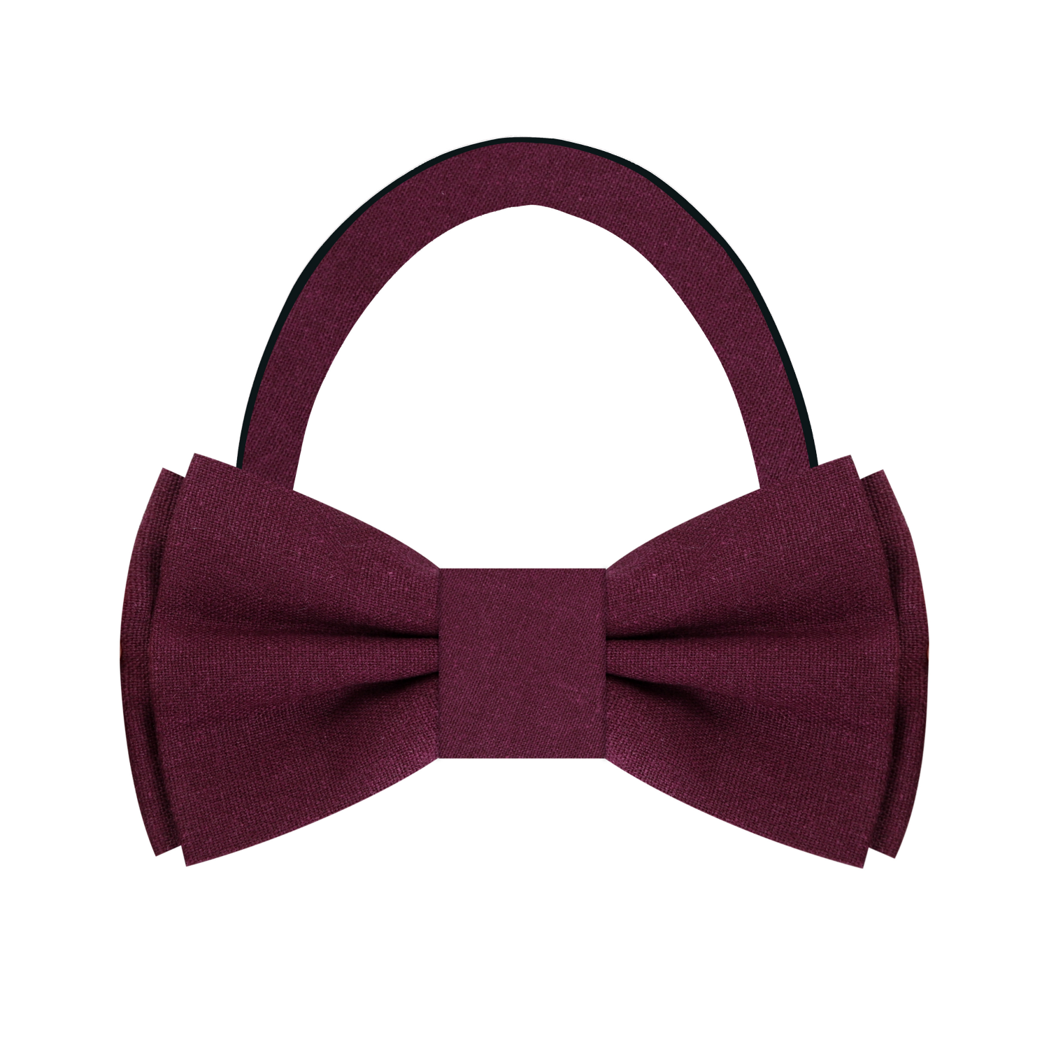 Deep Red Fresh Linen Bow Tie Pre Tied