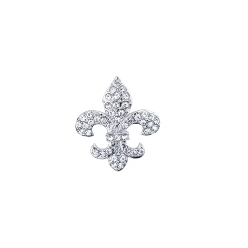 Silver Color Fleur De Lis Lapel Pin