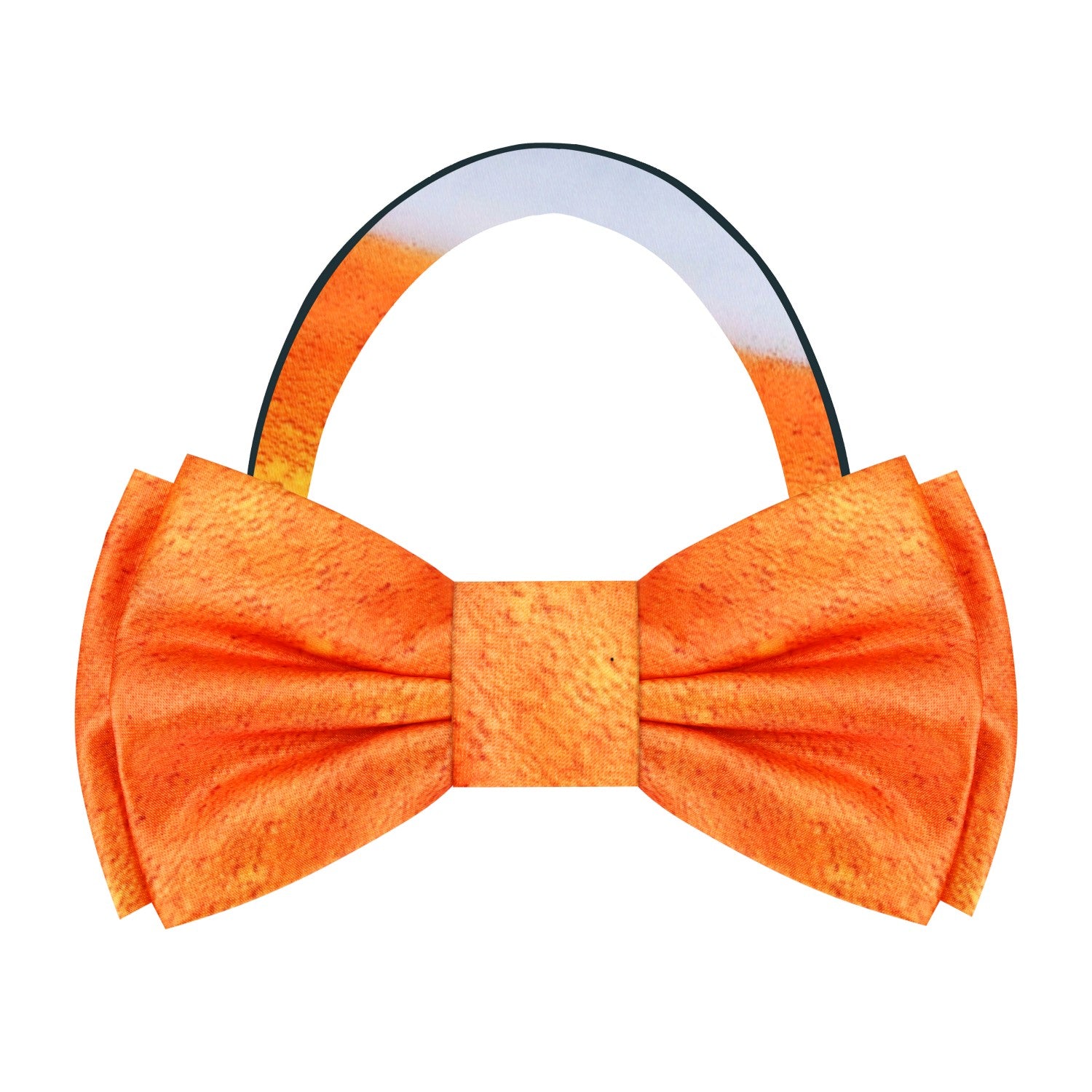 Golden Amber and White Fresh Draft Beer Bow Tie Pre Tied