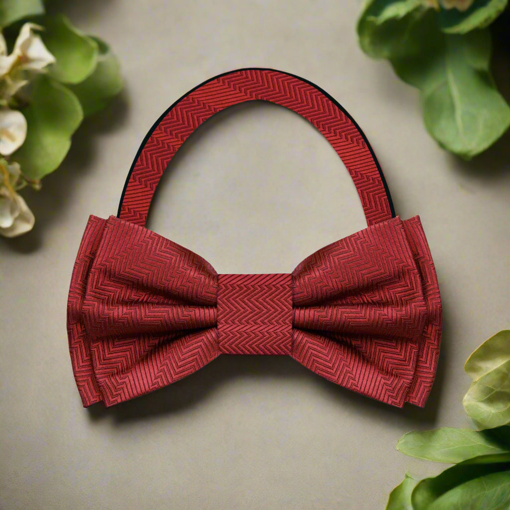 garnet bow tie