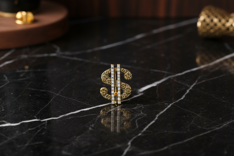 Money. Sign Pin Money Lapel Pin