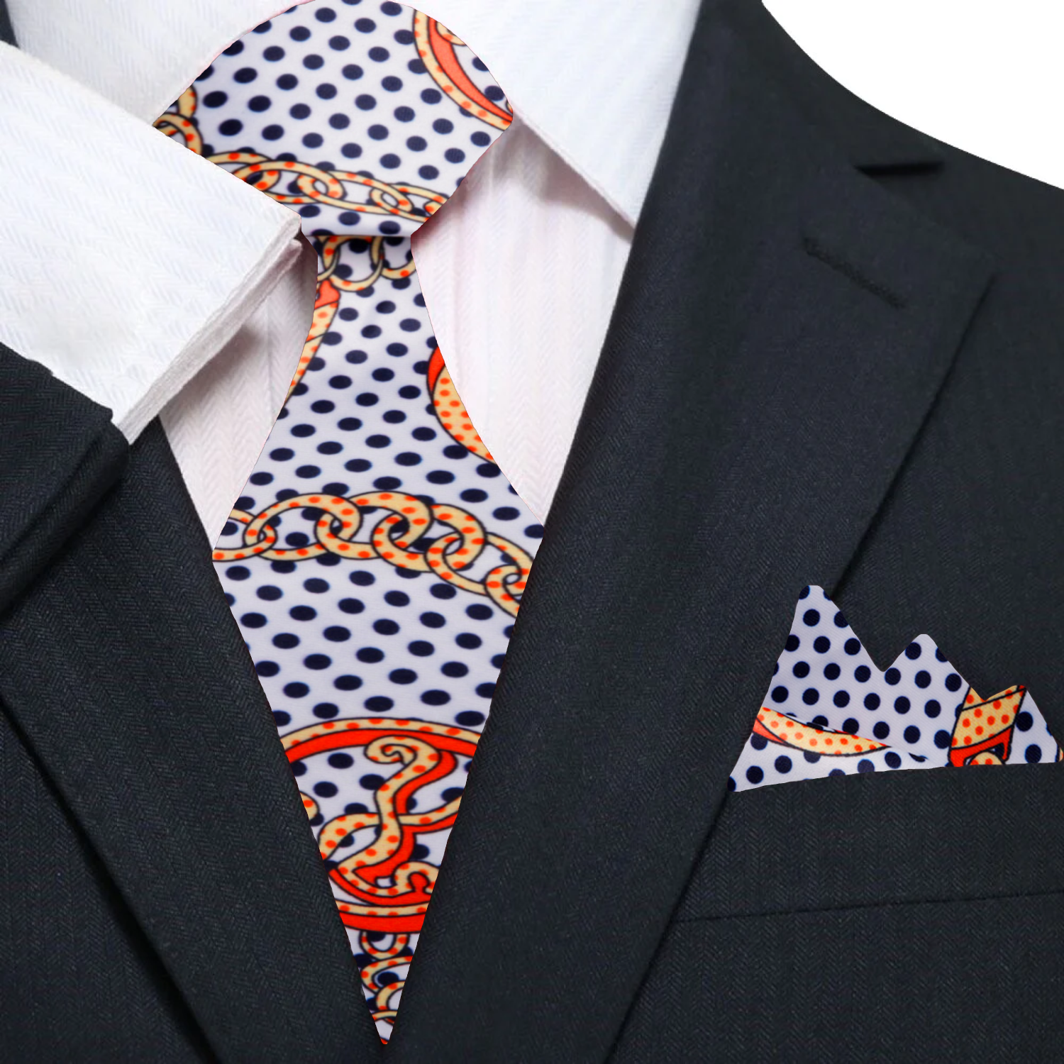 Main PEACE Tie and Pocket Square