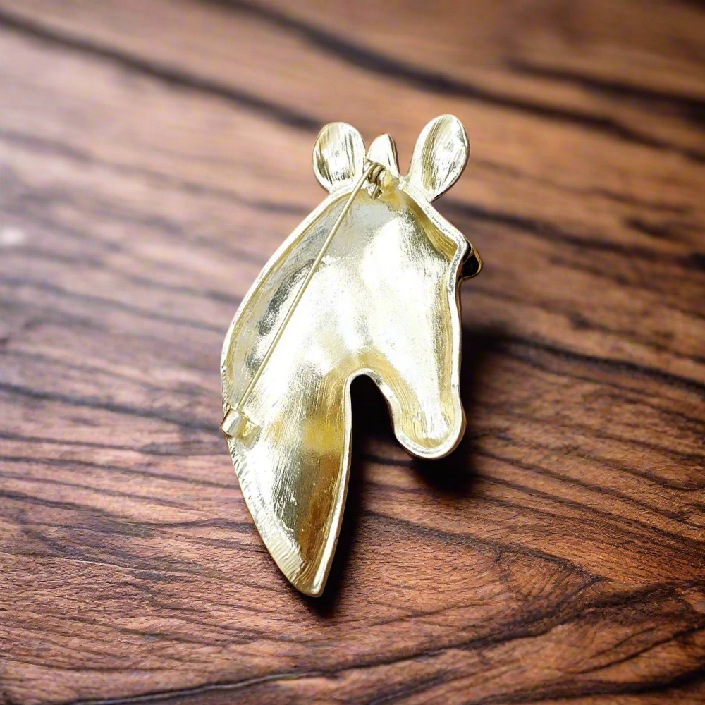 Back: Pale Gold Zebra Lapel Pin