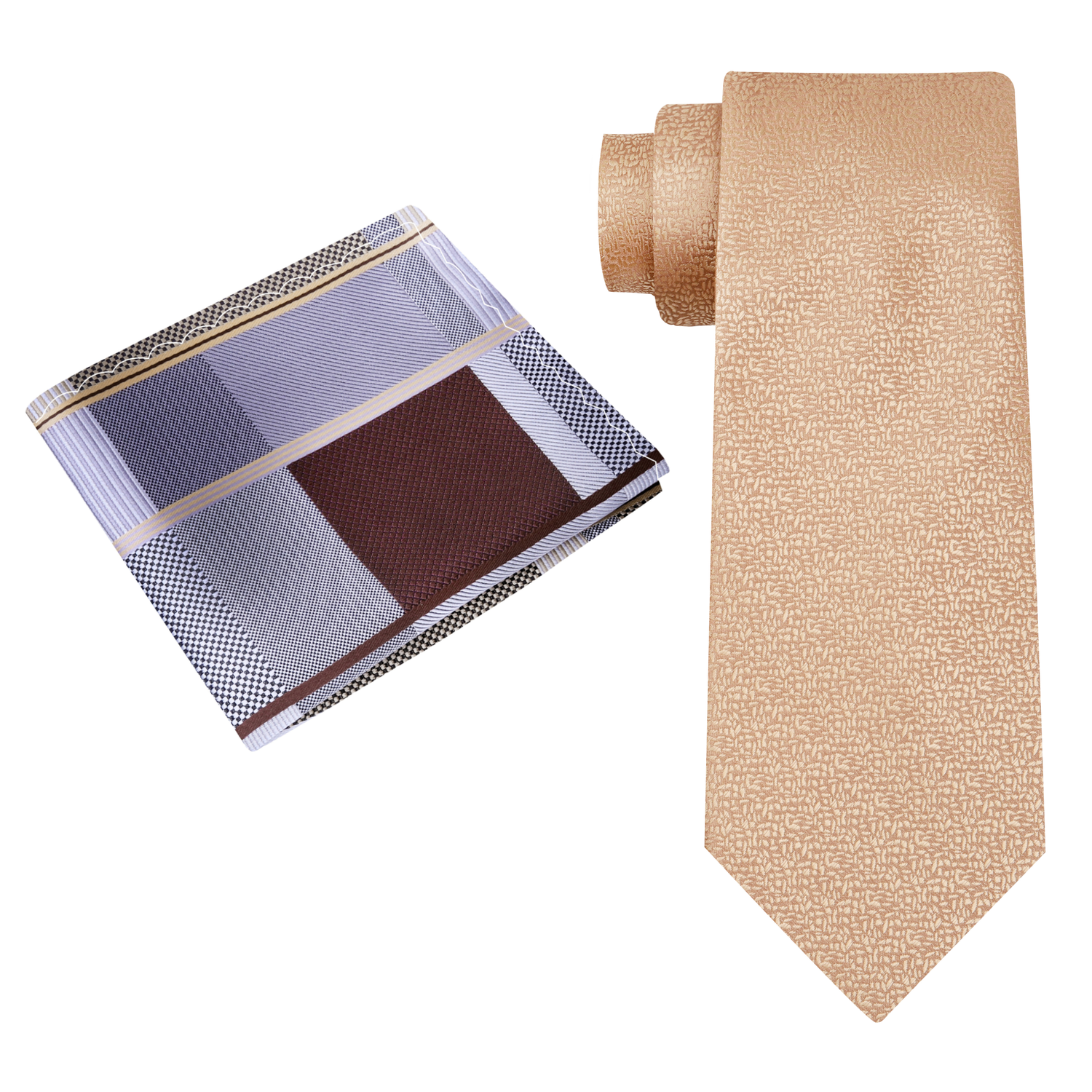 Golden Staff Textured Necktie