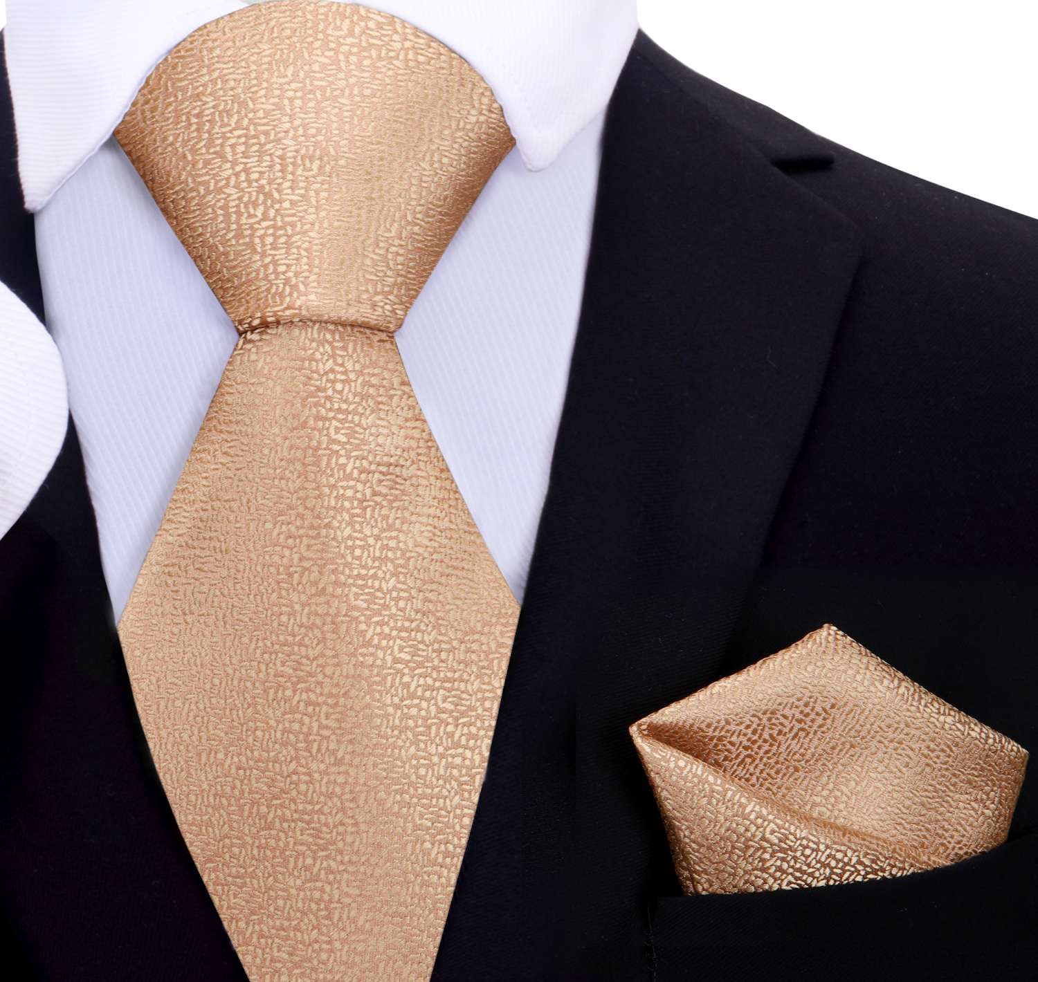 Golden Staff Textured Necktie