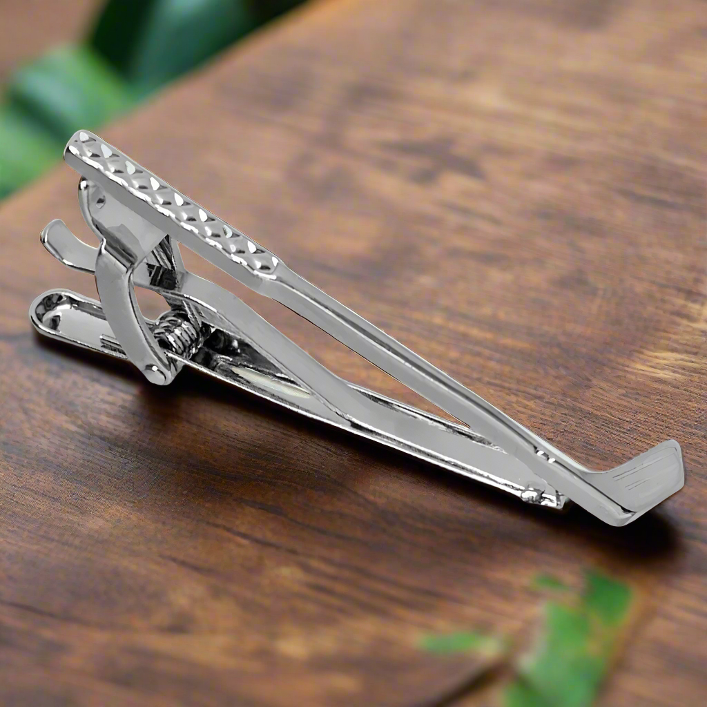 chrome tie bar golf cub