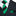 A Green, Black Stripe Pattern Necktie, Matching Pocket Square