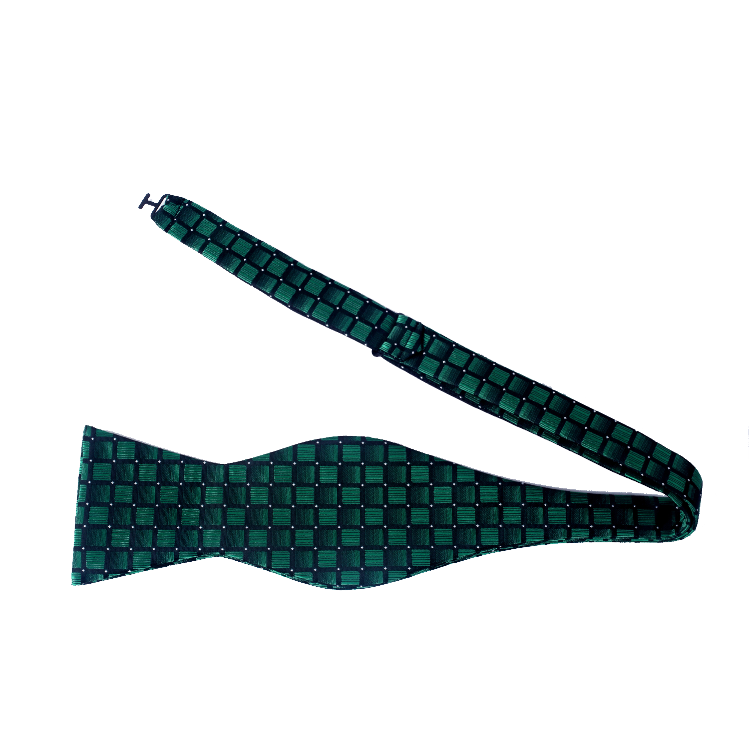 Green Honeycomb Bow Tie Self Tie