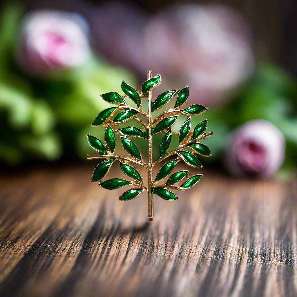 Olive Leaves Lapel Pin