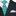 Teal tie with red and purple patterns worn with a black suit and white shirt.