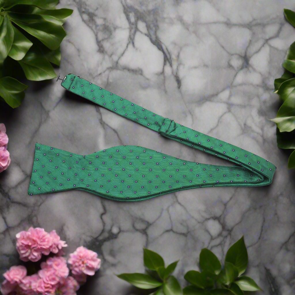 Green Self Tie Bow Tie