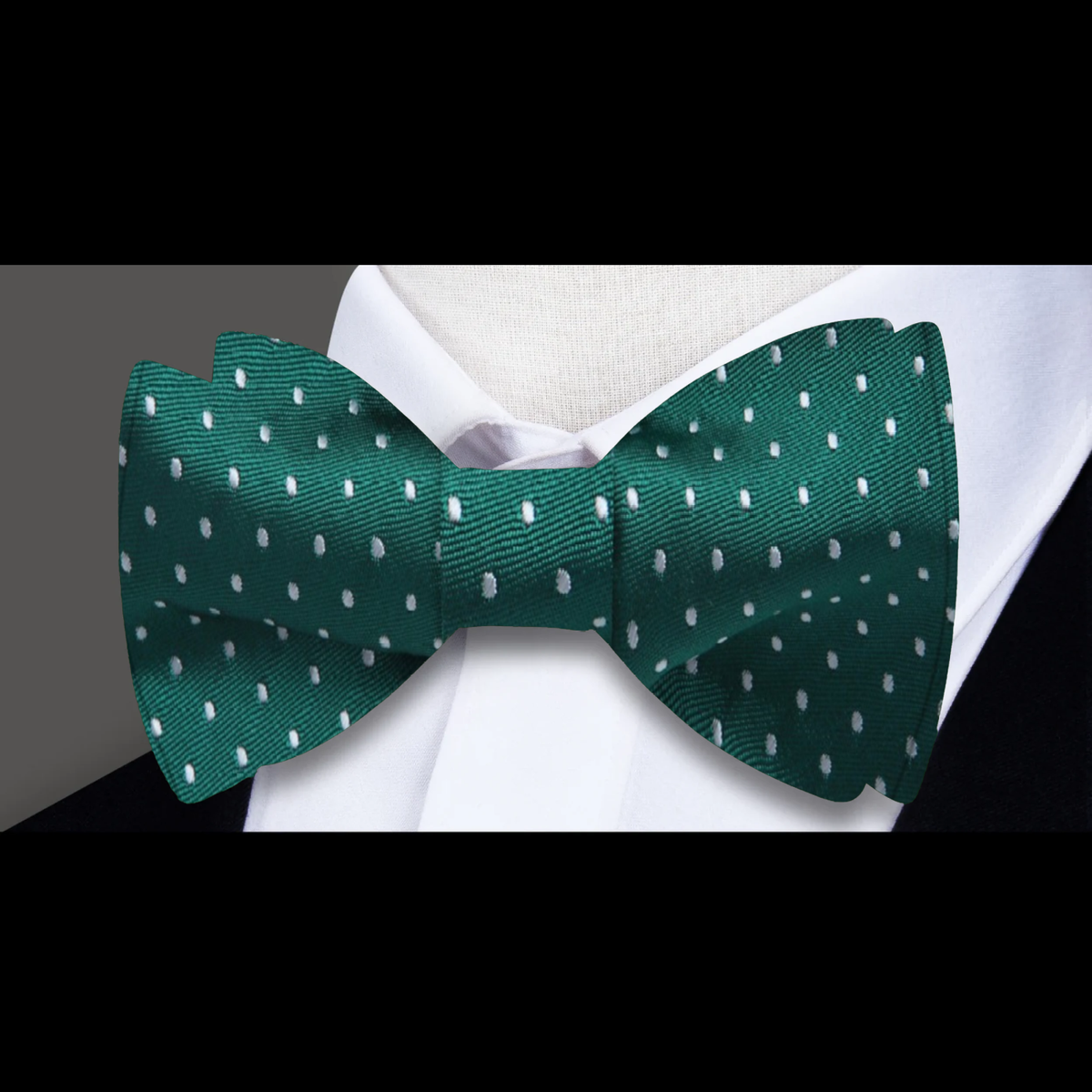 Green Pickwick Silk Bow Tie main image 1