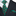 Green Red Stocking Necktie and Square