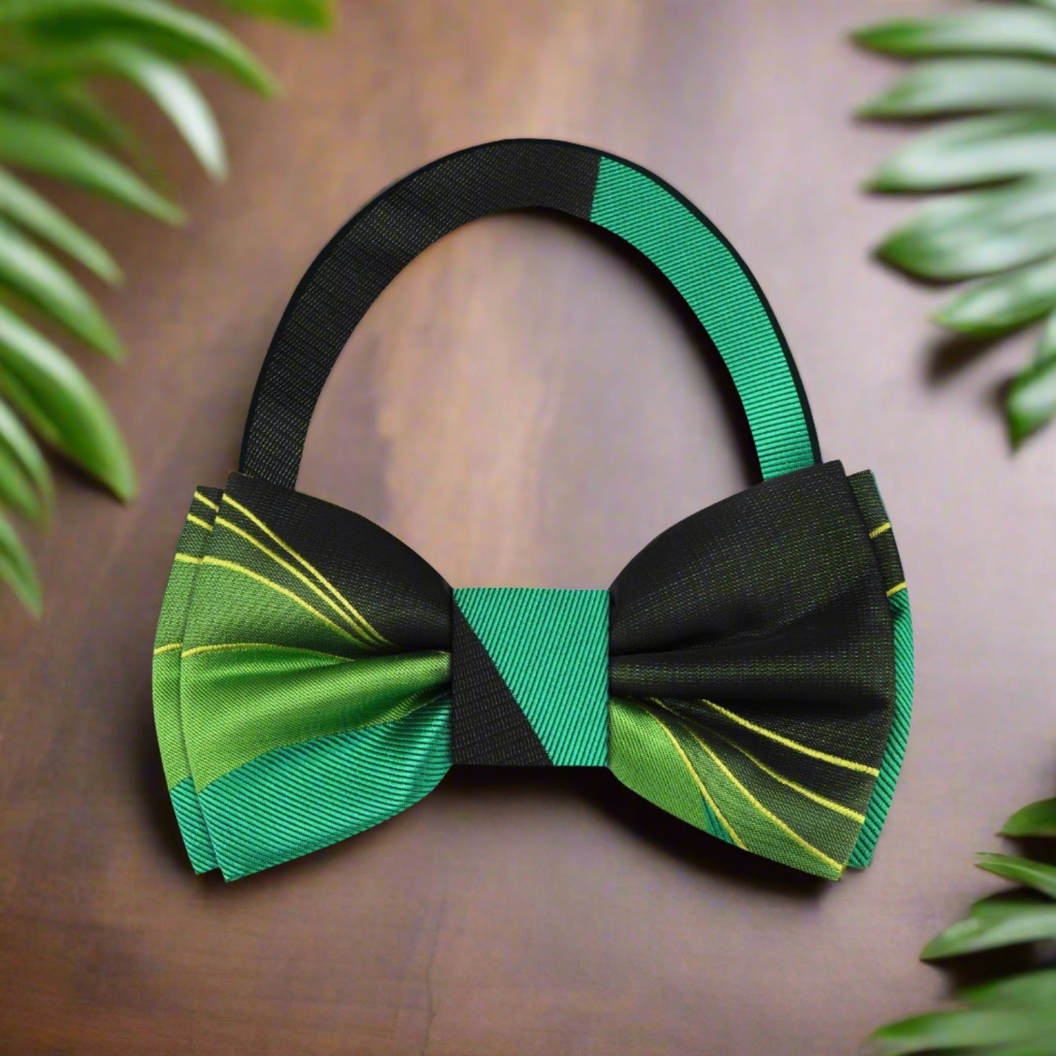 Green Pre Tied Bow Tie