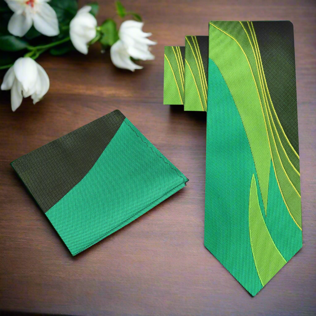 Alt Green Seam Route Tie and Square 3