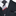 A Black, Grey, Red Stripe Pattern Necktie, Pocket Square