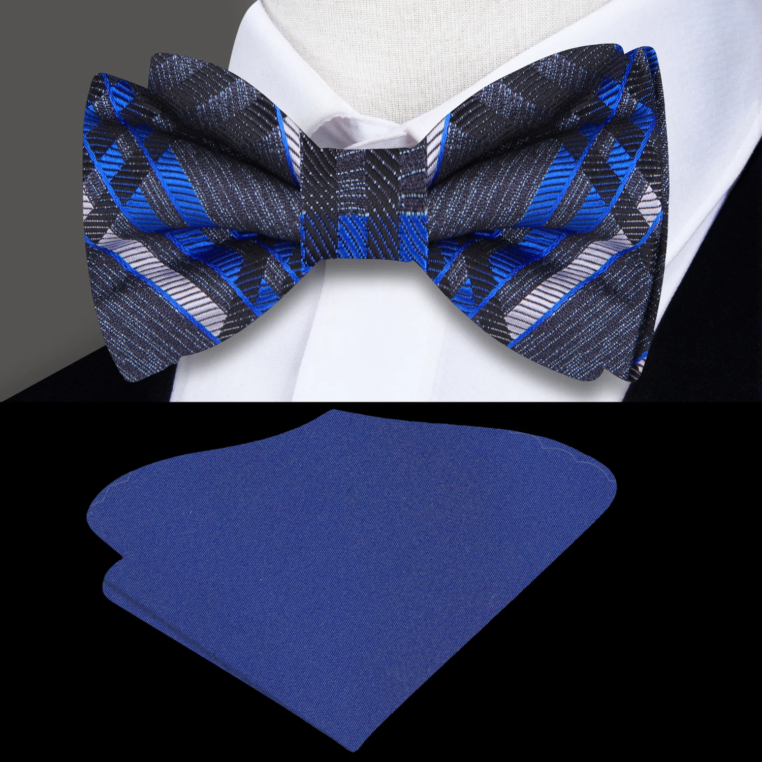 Rockwell Plaid Bow Tie