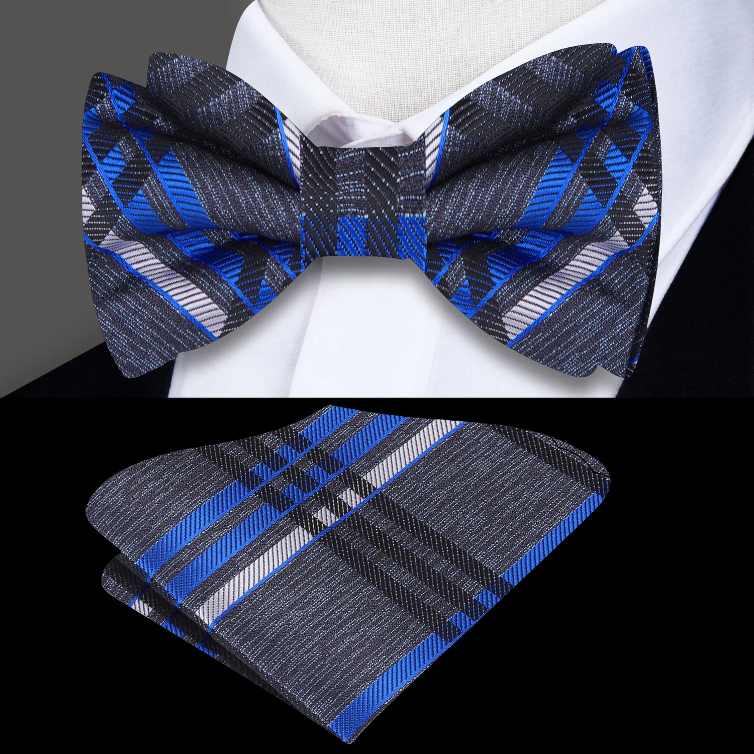 Rockwell Plaid Bow Tie