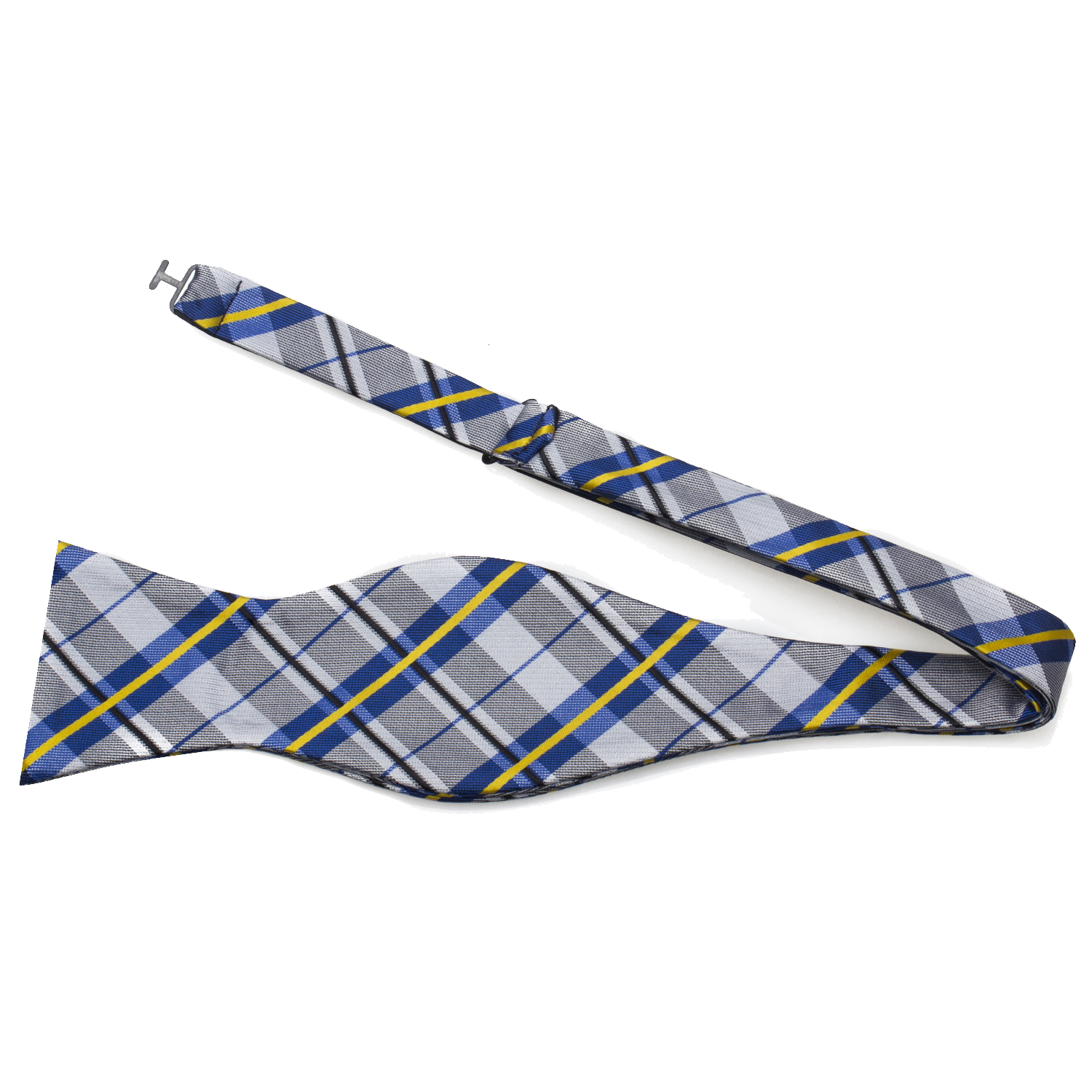 Sterling Plaid Self-Tie Bow Tie