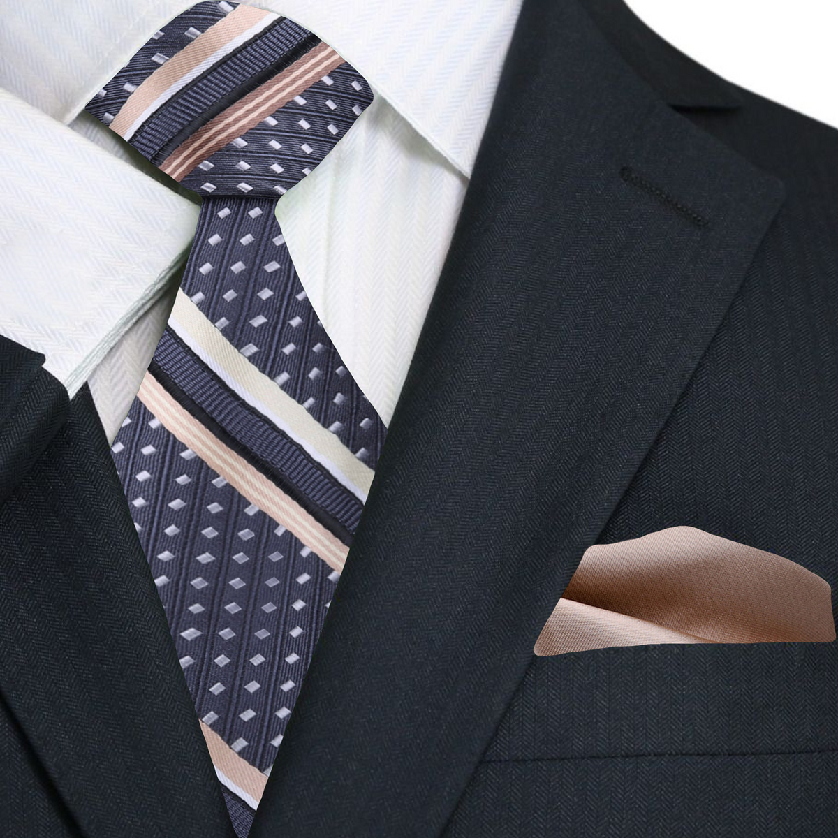 stripe necktie