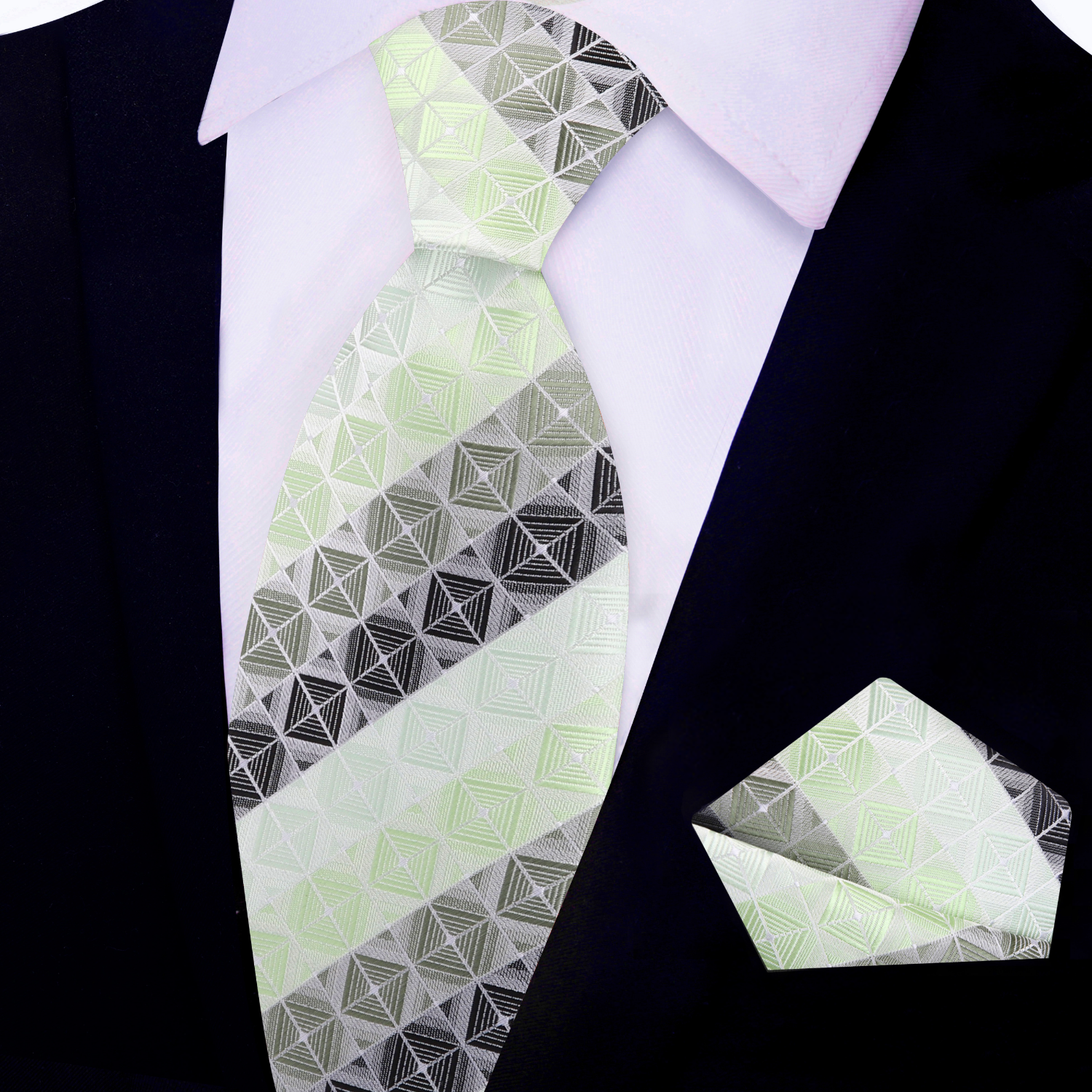 Block Pattern Tie Impact Blocks Necktie
