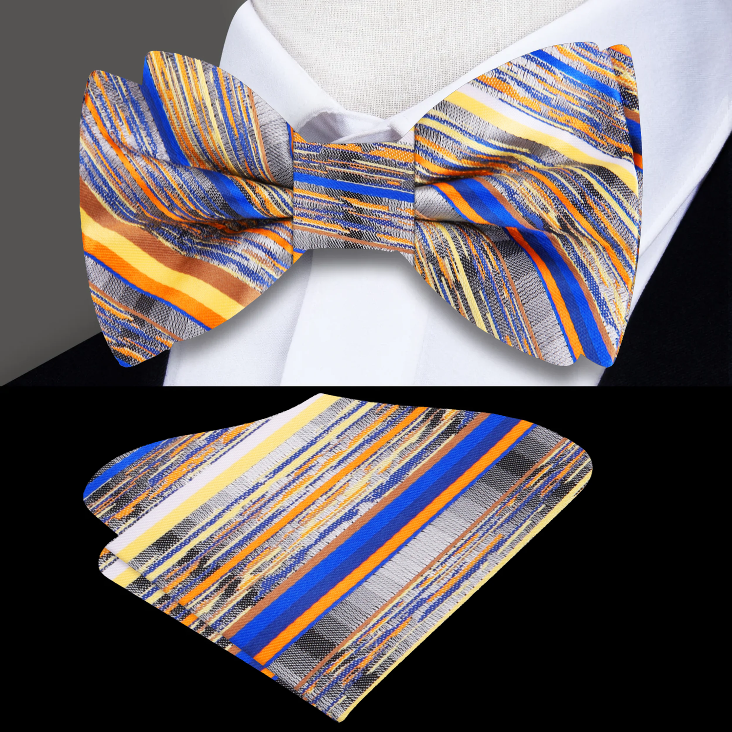 Solar Flare Bow Tie With Square