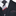 A Black, Grey, Red Stripe Pattern Necktie, Accenting Pocket Square