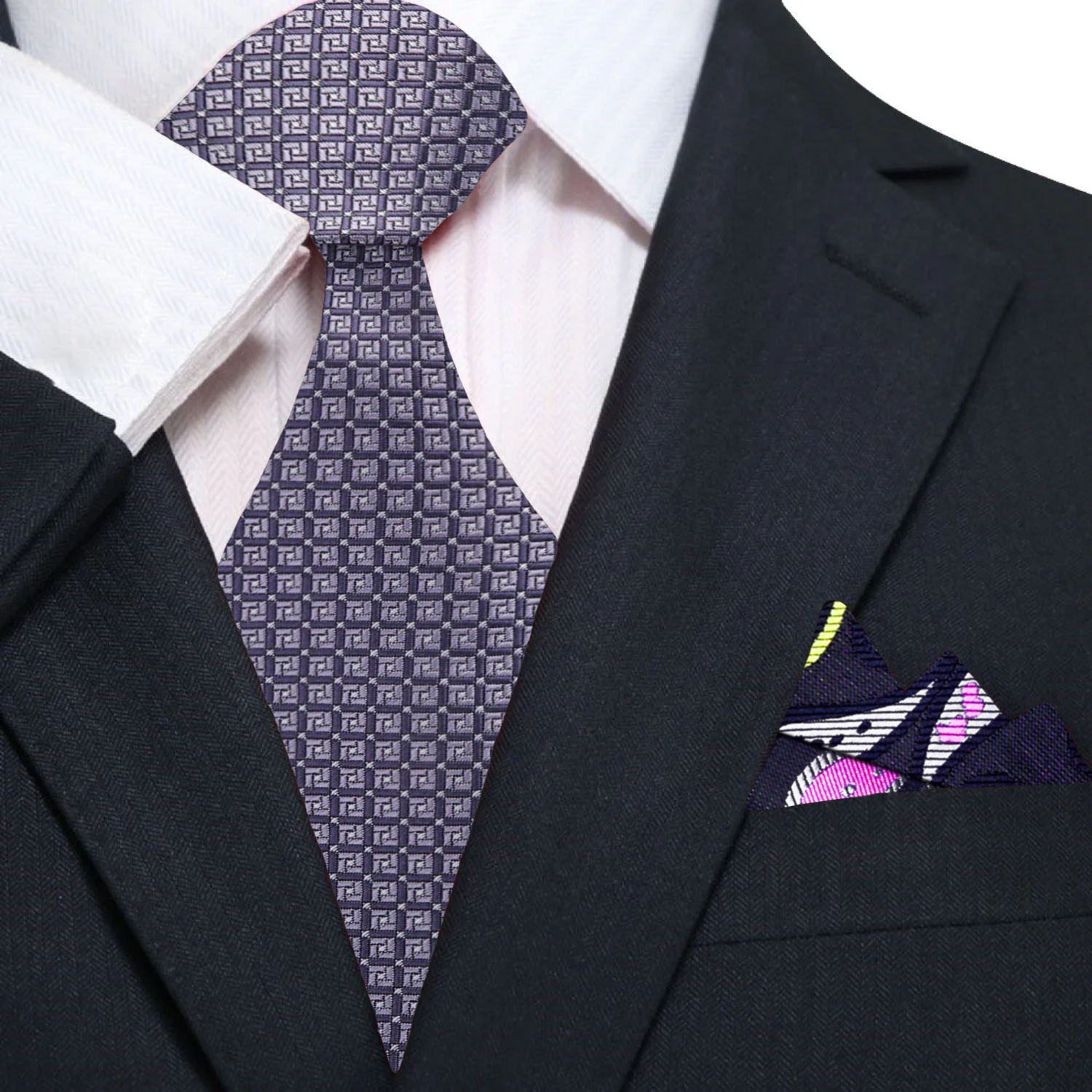 Chatterwick Geometric Necktie
