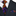 Premium Orange, Purple Inkblot Tie and Accenting Square