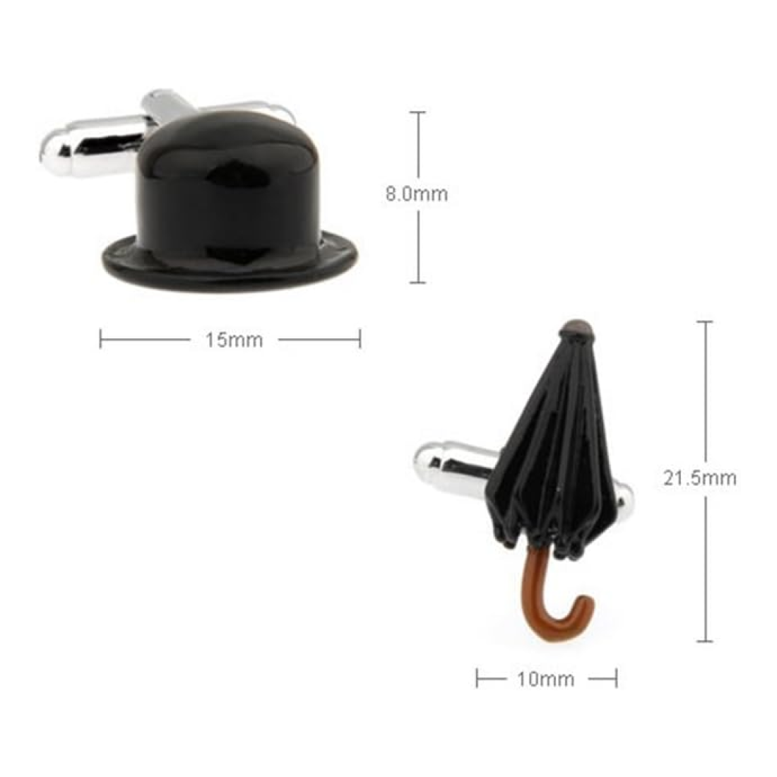 Dimensions Hat and Umbrella Cuff-links