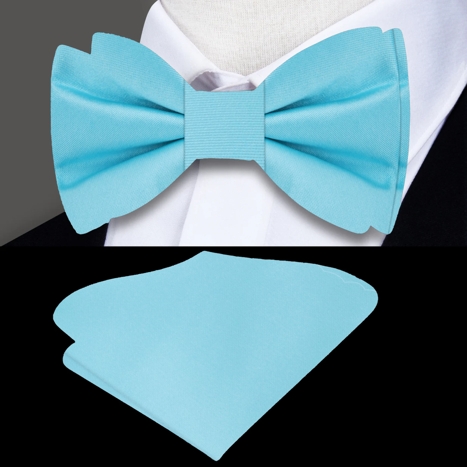 Lustrous Solid Bow Tie