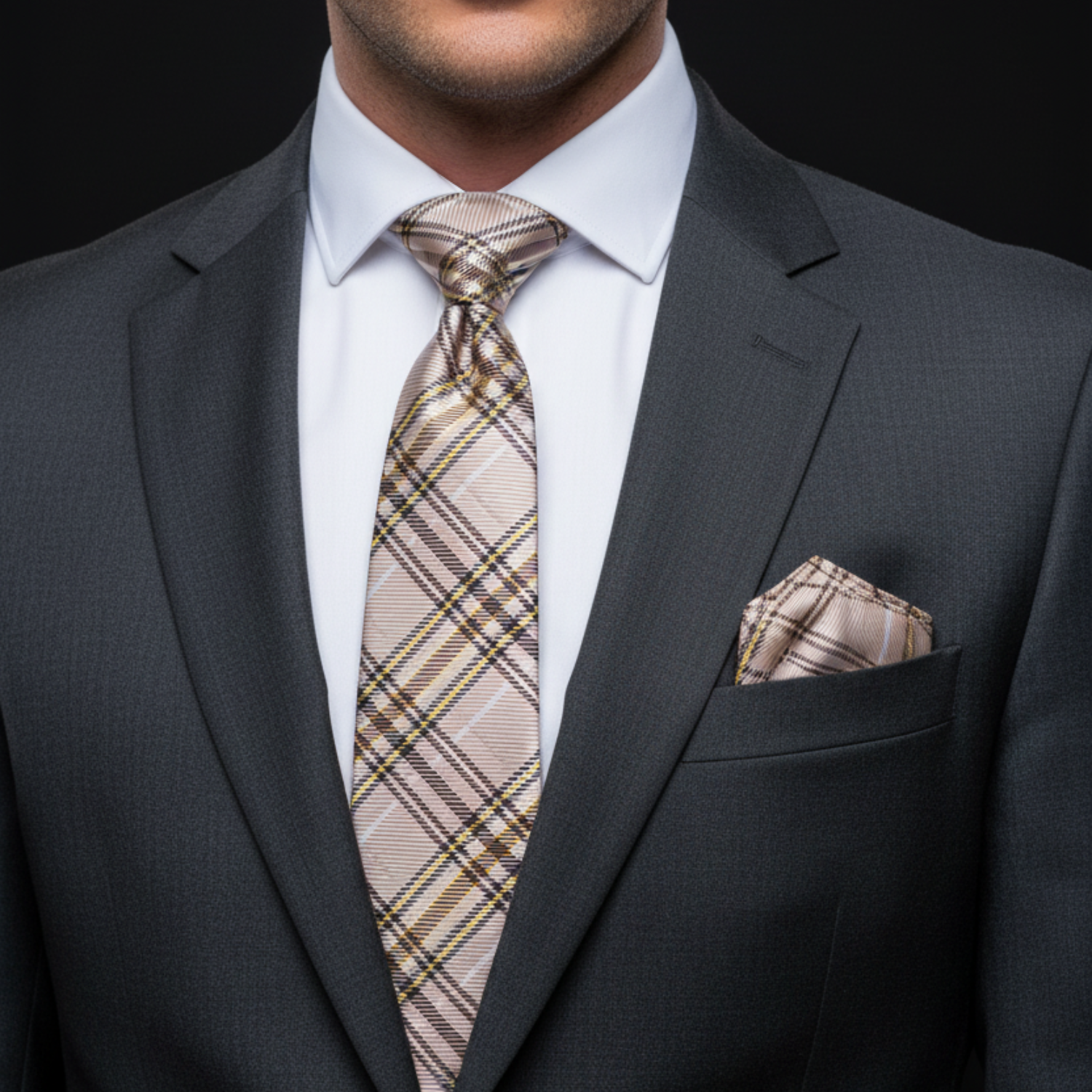 All Class Plaid Necktie