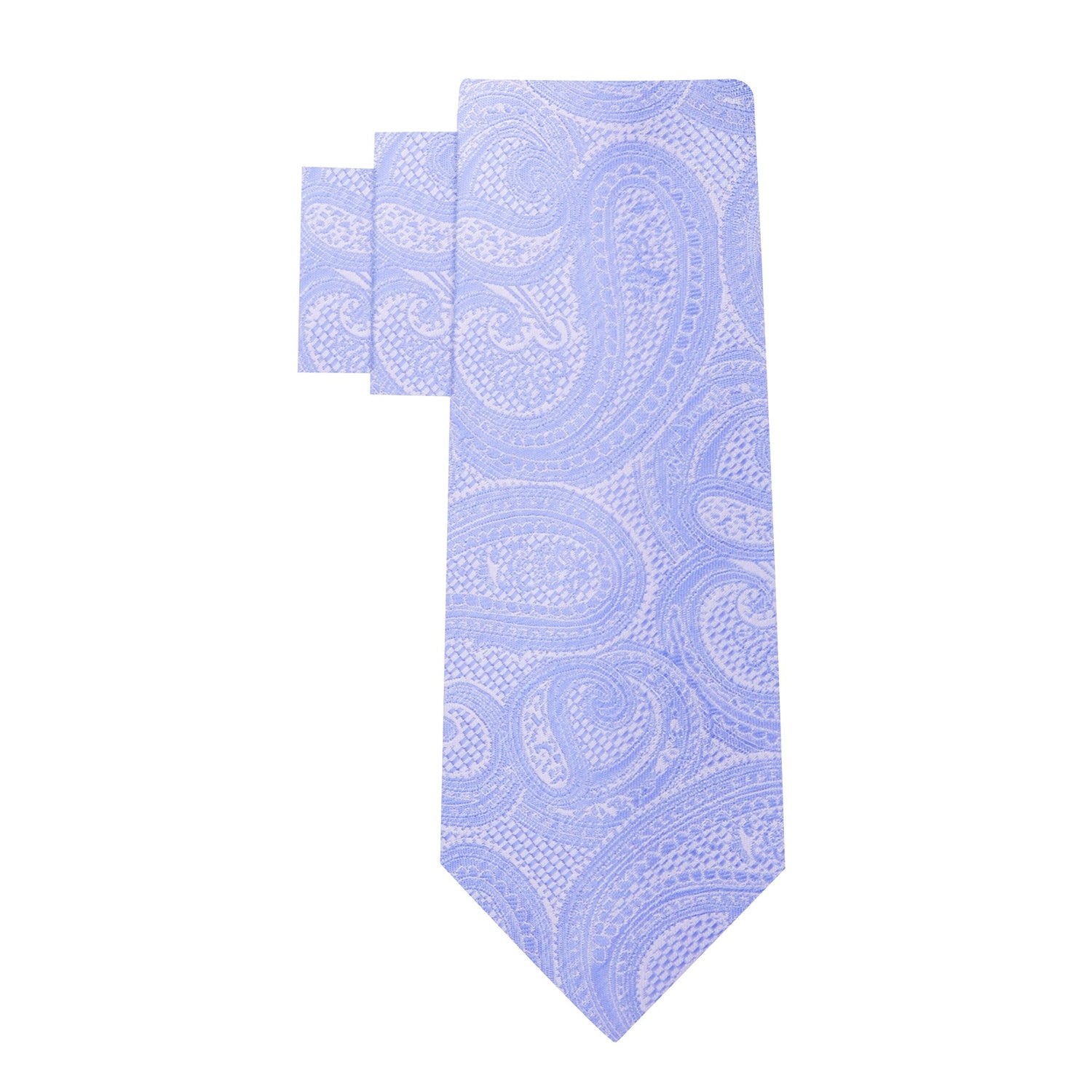 Alt View: Greyish Steel Blue Paisley Necktie