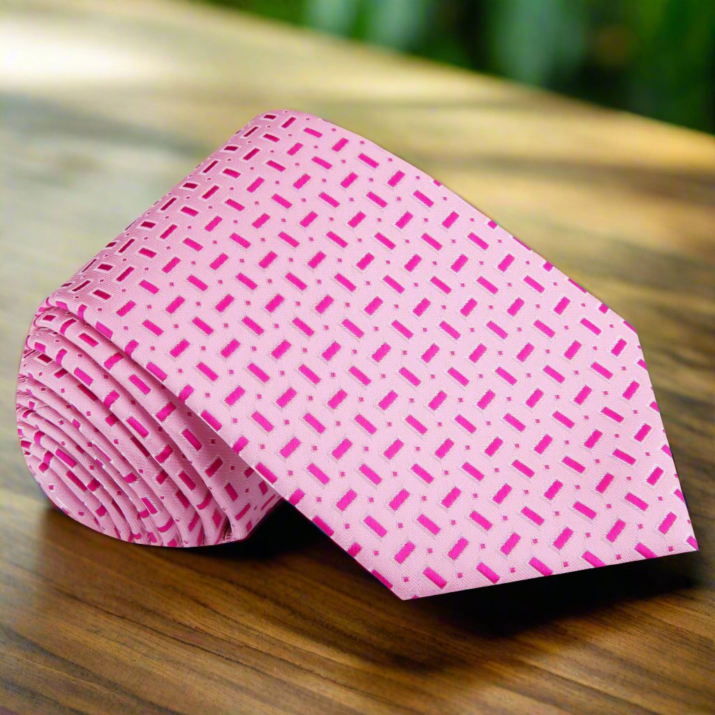 Pink Sprezzatura Geometric Necktie