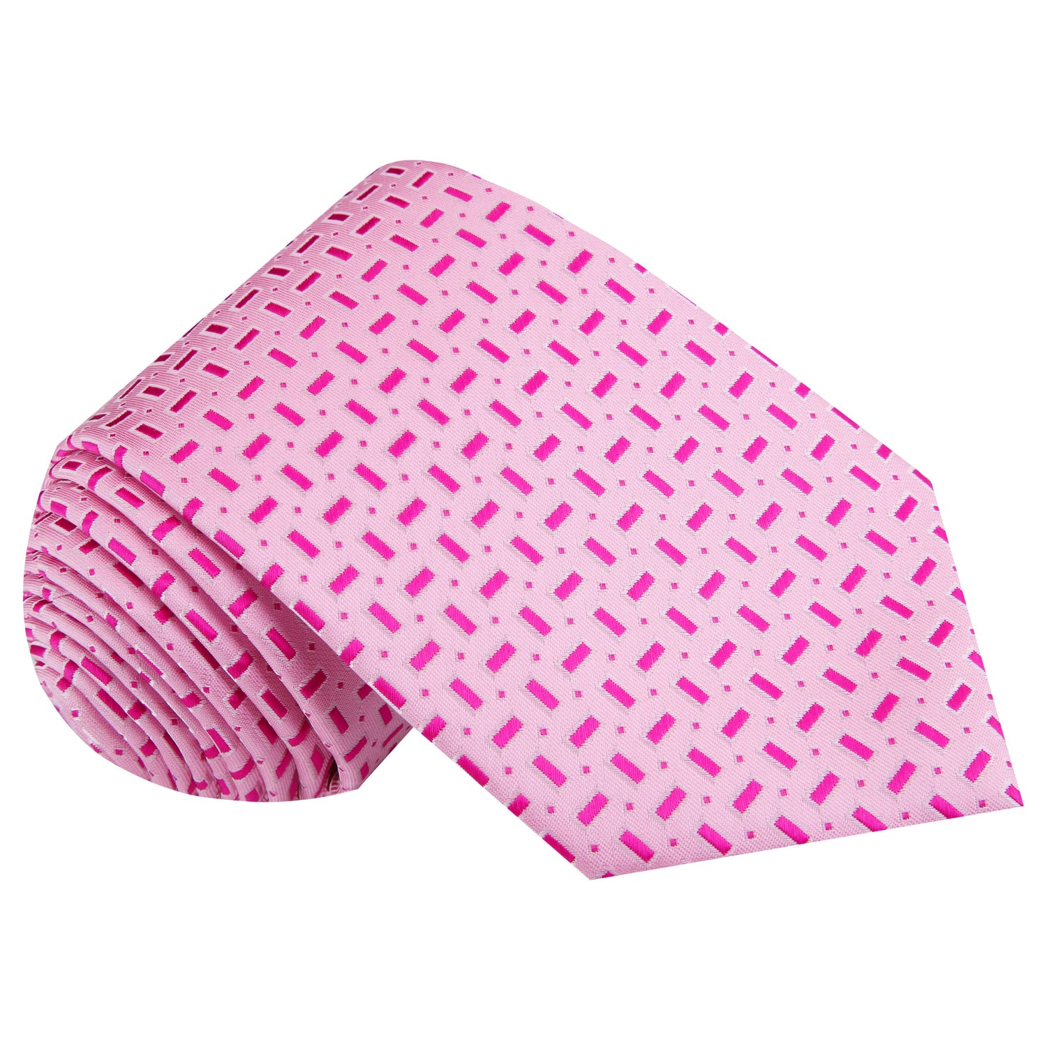 Shades of Pink Geometric Necktie 