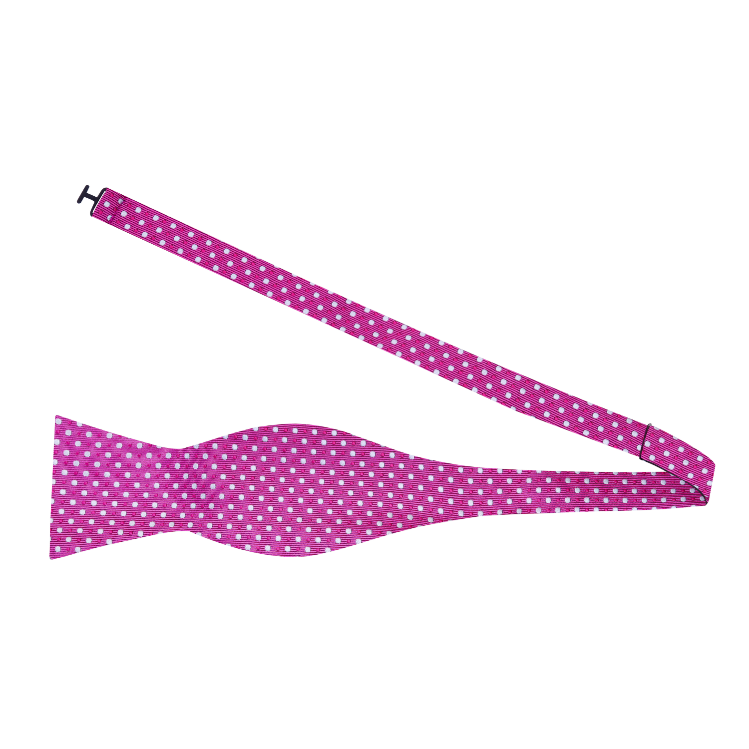 Plum Polka Bow Tie Self Tie