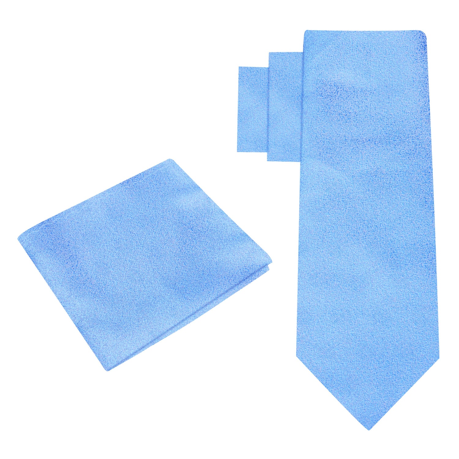 Light Blue Shimmer Texture Necktie