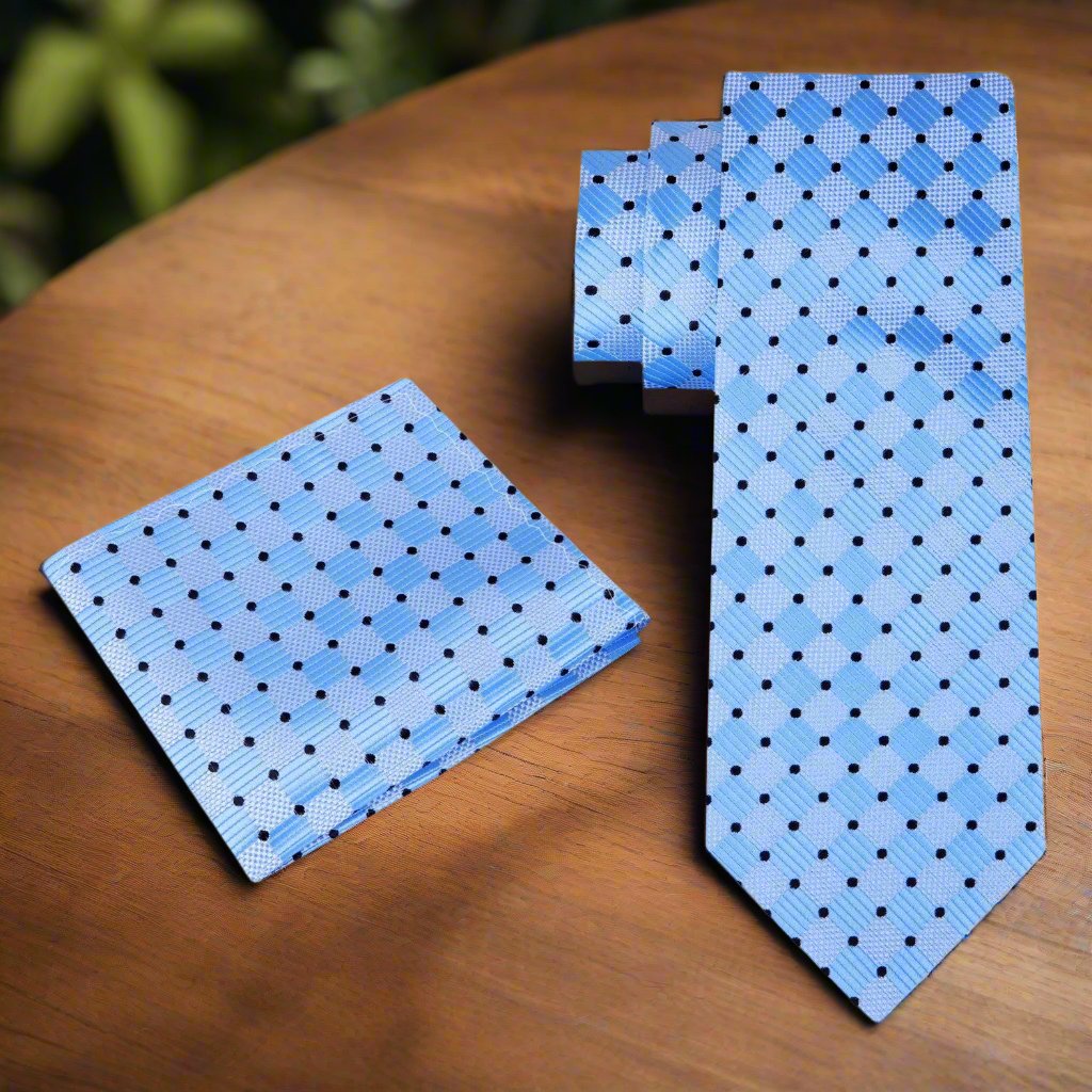 Blue Necktie and Square 