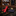 thin red tie and accenting square
