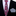 Thin Tie: Dark Fuchsia Abstract Necktie & Grey Square