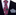 Dark Fuchsia Abstract Necktie & Grey Square