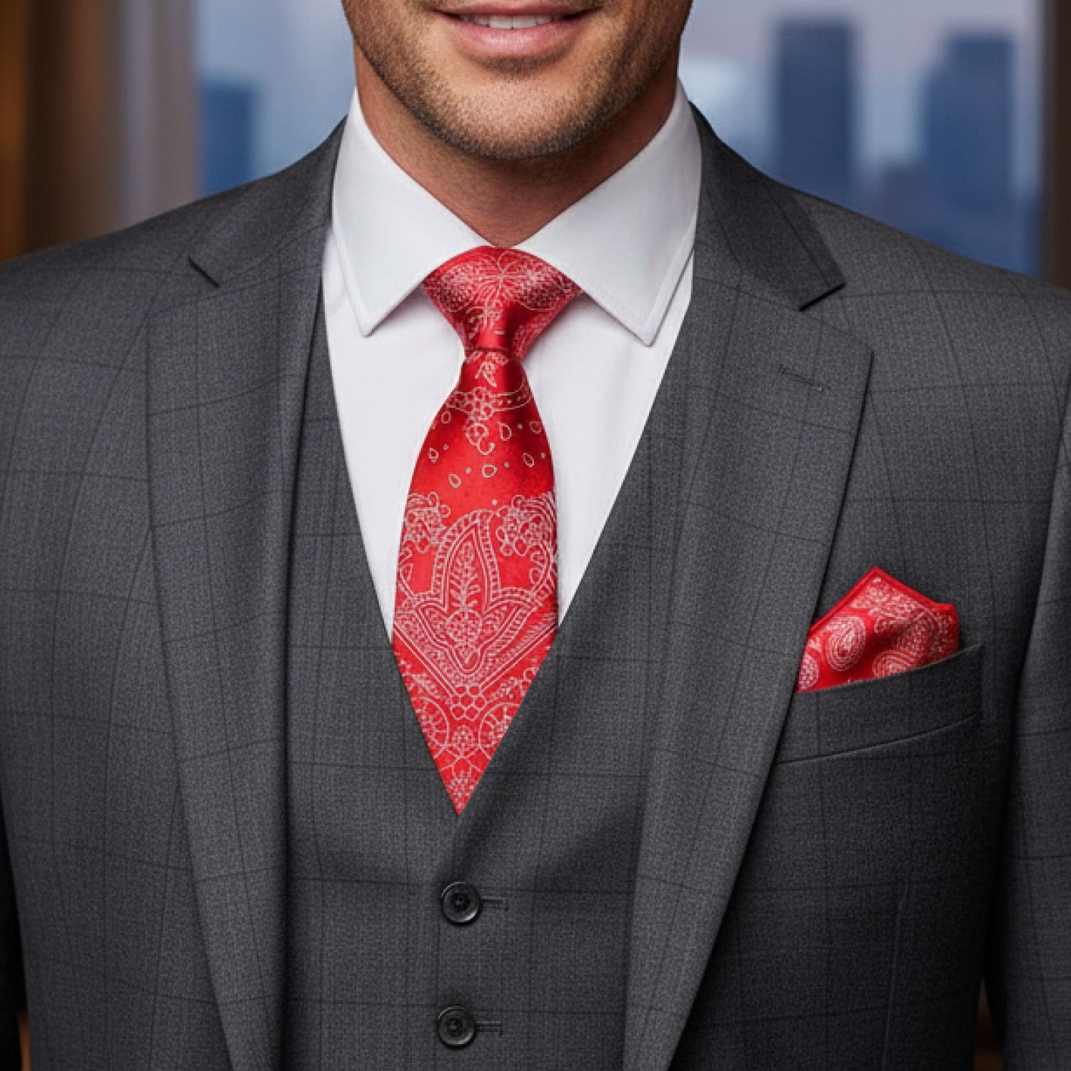 Bandana Paisley Necktie