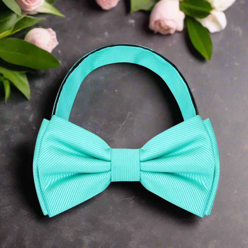 Mint Pre Tied Bow Tie