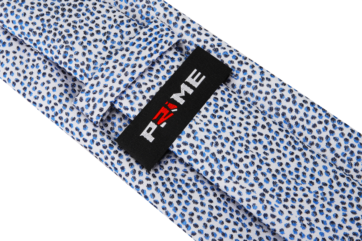 Off-white with Black and Blue Pebbles Necktie Keep