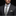 Man wearing grey, off white and olive stripe tie and square